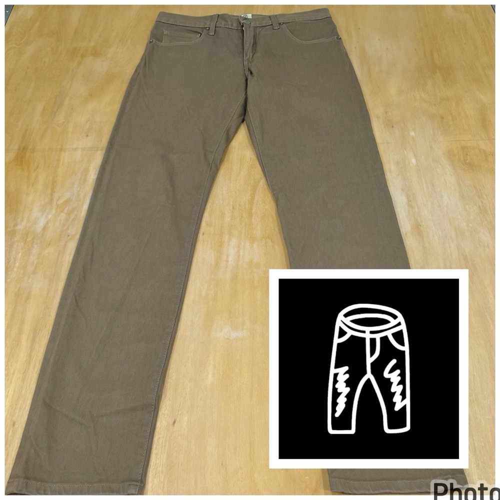 Hiroshi Kato The Pen Slim Old Khaki Stretch Denim Jeans Men 30x32 (Not Selvedge)